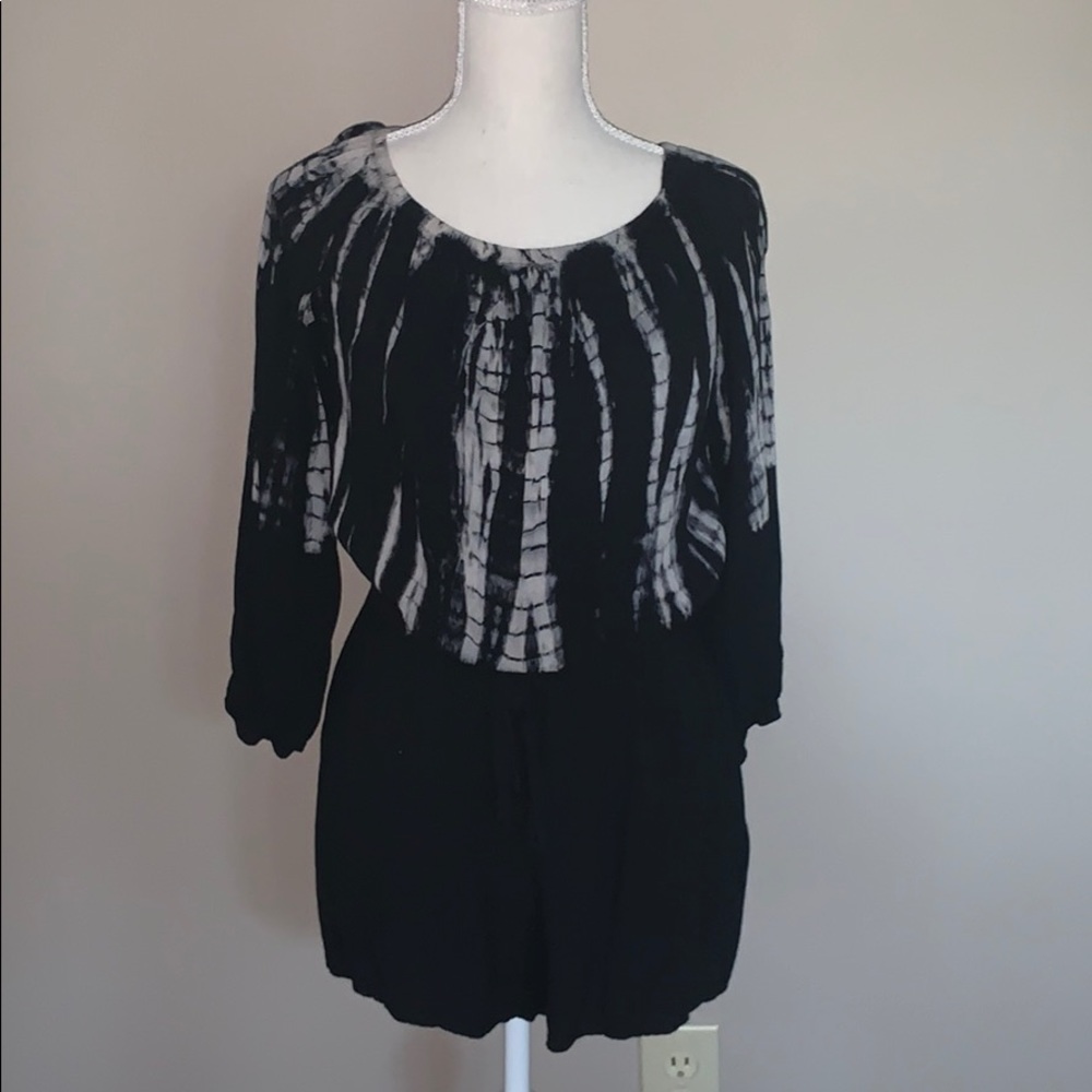 Flowy tye-dye romper